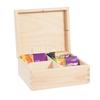 Wooden Tea Box/Container - 4 Compartments