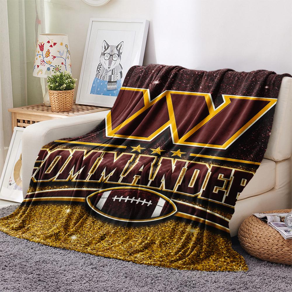 Washington Commanders Print Flannel Blanket, High Quality Comfortable for All Seasons, Home Decor, Warmth and Comfort, Perfect for Christmas Gifts