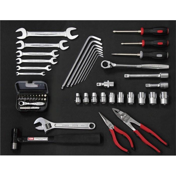 [Tone] Combination Tool Set K700 (1/2 inch drive) 57-Piece Red