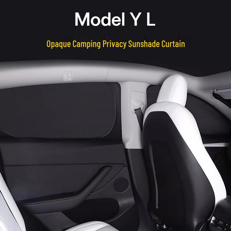 Tesla Model Y Camping Sunshade: New Opaque Privacy Window Curtain
