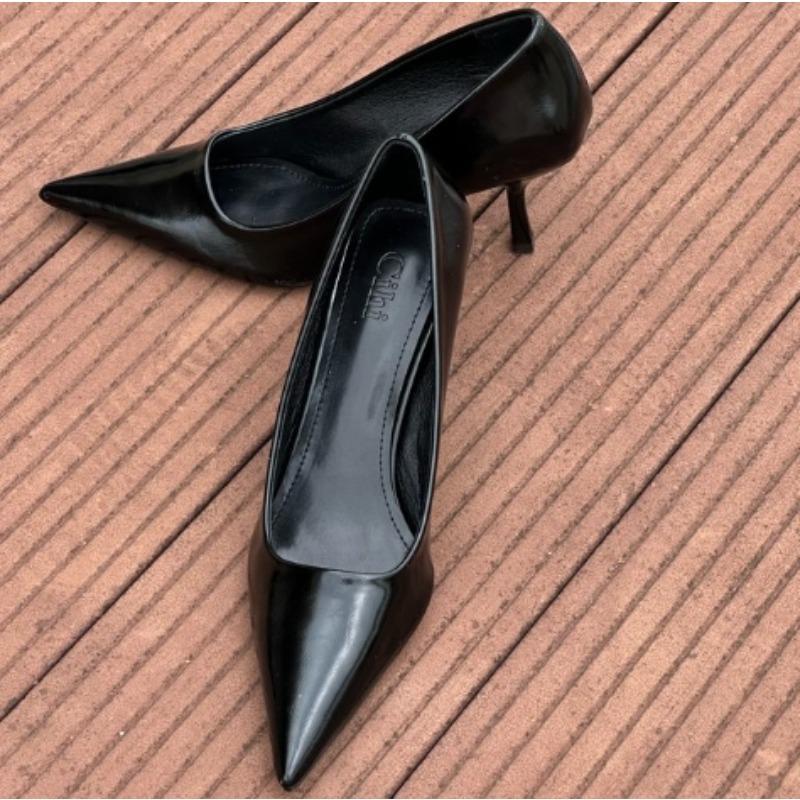 

Fashion New Style Fashion Women s Design Leopard Print Woman Pump Pointed Toe Thin Low Heels Elegant Party Female Shoes Zapatos De Mujer 35 чёрный