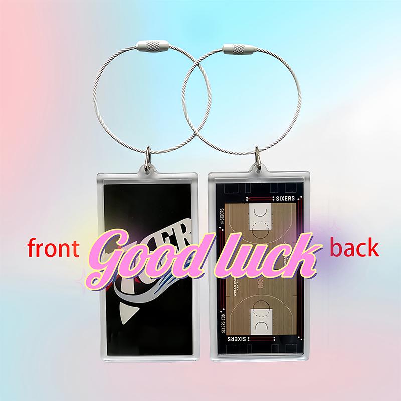 Star Basketball Court Keychain Sports Backpack Handbag Team Keychain Idol 30