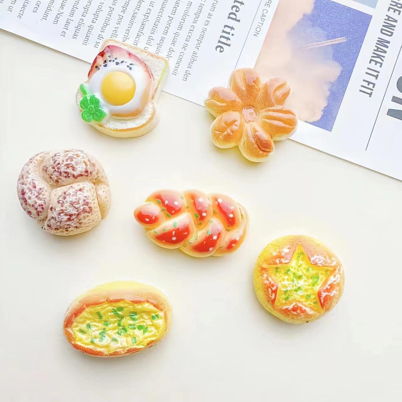 

6 шт. Магнитные наклейки на холодильник «Сделай сам» креативный хлеб еда игра аксессуары для рукоделия украшения мультяшные