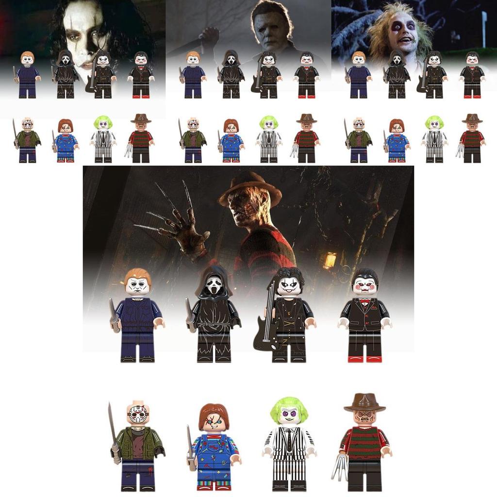 Wm6075 Halloween Themed Scary Mini Figure Bagged Kids Toy Building Blocks Set