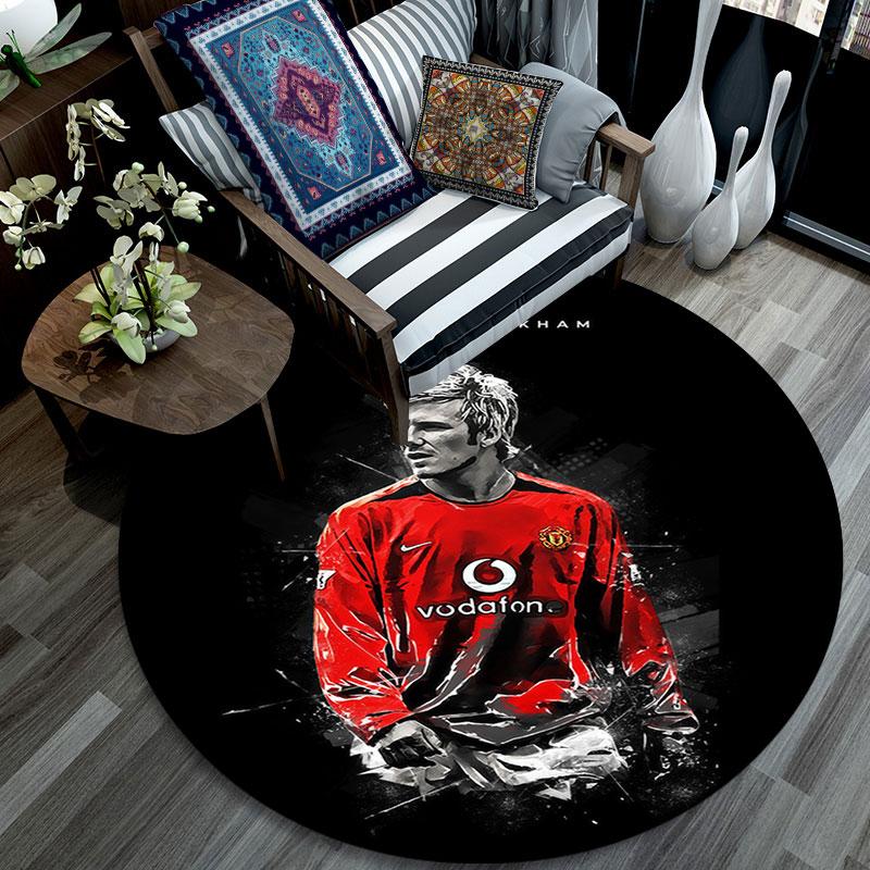 Becks pattern round rug,Carpet Rug for Living Room Bedroom Playroom ,Non-slip Floor Mat,Holiday Gifts and Birthday Gifts.