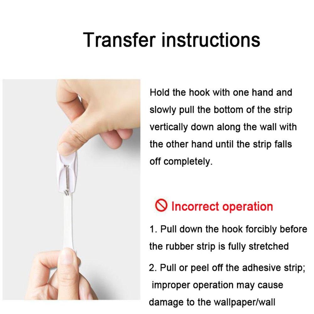 10/20/30/50PCS Self Adhesive Picture Frame Poster Wall Hook No Trace Wall Hanger  Decorate Fixing
