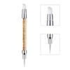 Nail Art Sculpture Pen, 5Pcs Dual Tipped Dotting Pen and Silicone Nail Tools for Resin, Silicone Brushes, Acrylic Pen, Nail Art Brushes, Nail Foil