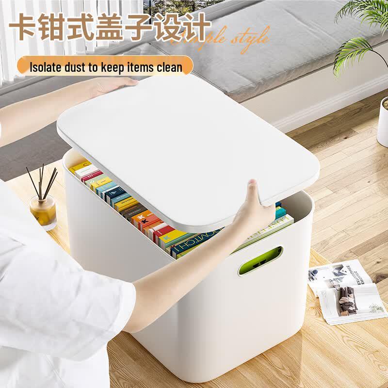 OLA XIANG Plastic Desktop Storage Box with Lid