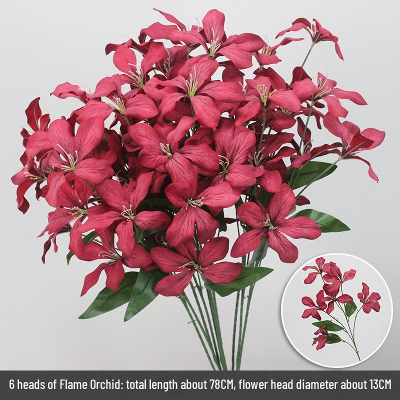 Wine Red Artificial Floral Bouquet - Chinese Wedding & Engagement Ceiling Decoration