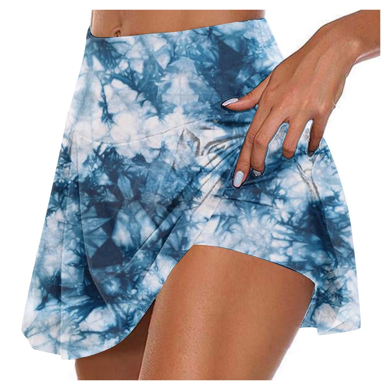 

Женские спортивные эластичные плиссированные теннисные юбки для бега, йоги, внутренние шорты, эластичные спортивные шорты для гольфа XXXXXL