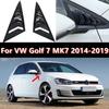 2X Carbon Fiber Window Louver Front Side Vent Cover For VW Golf 7 MK7 2014-
