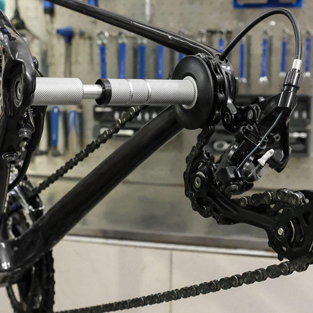 Bicycle Chain Cleaning Tool for 12mm Thru Axle with Smooth Rolling Action