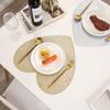 1Pc 38cm Love Heart Shape PVC Placemat Home Heat Insulation Table Mat Valentine Day Wedding Party Decoration