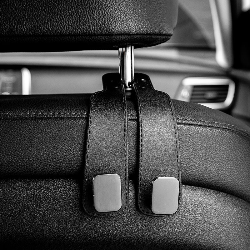Universal Suede Car Hook Car Seat Hanger Hooks Seat Back Hook Bags Clothes Sundries Hanger Auto Car Accessories