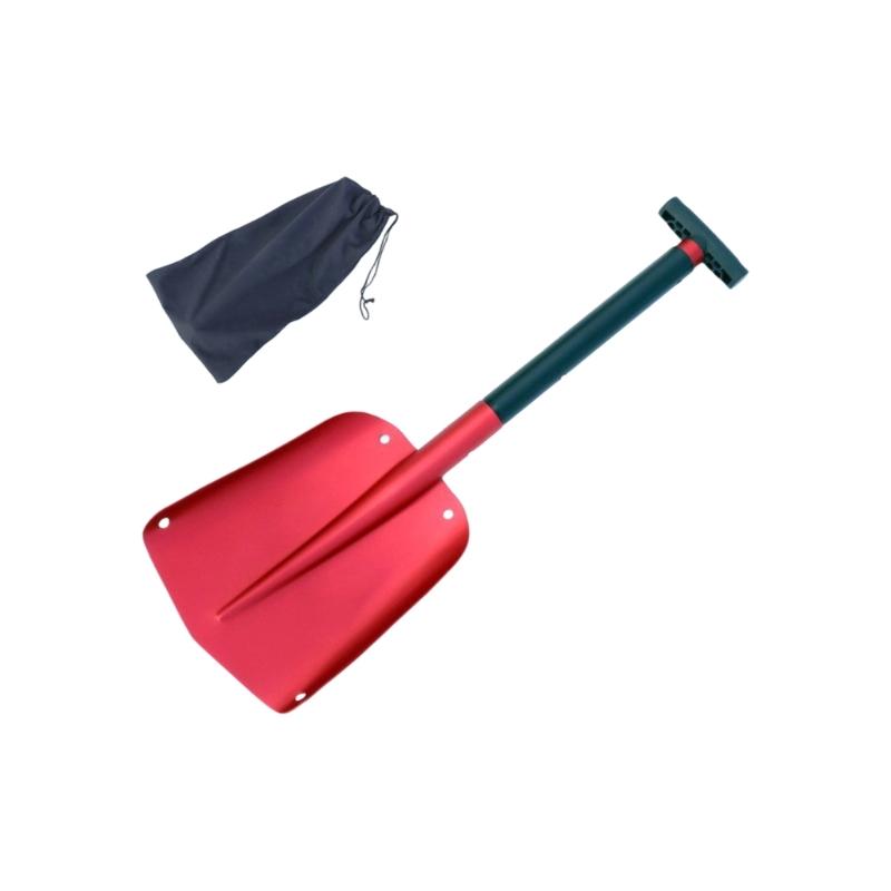 652F Heavy Duty Aluminum Alloy Snow Shovel With AntiSlip Grip Winter Survival Tool