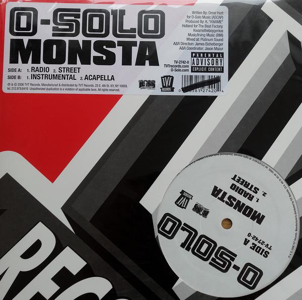 

12inch Record O-SOLO - Monsta TV27420 TVT Records 2006 US Rap & Hip-Hop/R&B Used
