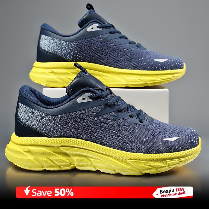 

Мужские спортивные кроссовки для бега, повседневные, марафонские, дышащие, легкие, женские, удобные, спортивные, нескользящие, для ходьбы 48 серый