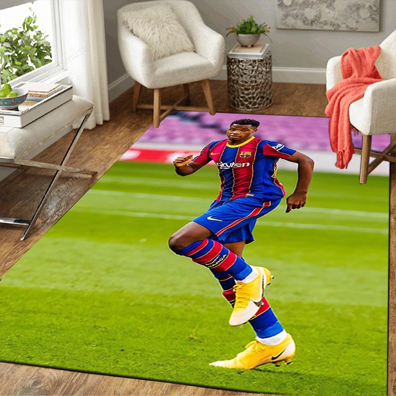 1pc Galactic Soccer Dream Rug, Office Carpet Indoor Outdoor Entrance Doormat, Non-Slip Soft And Comfortable, Living Room. DT707021