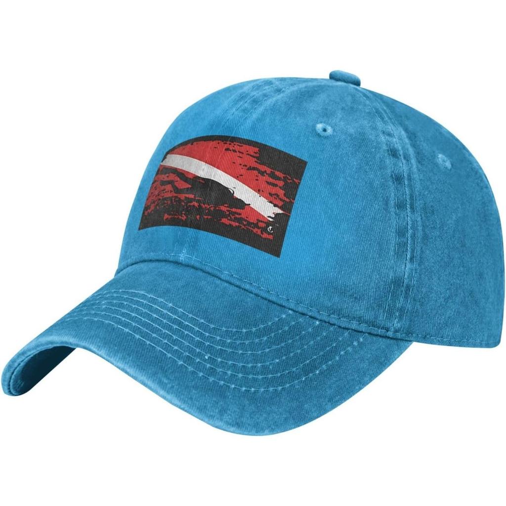 Scubas Diving Flag Distressed Baseball Cap Cotton Dad Hat Casual Adjustable Sun Hat for Unisex