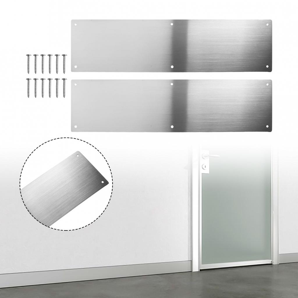 Zoll Aluminium Dekorative Platten Tür Metall Trittschutz