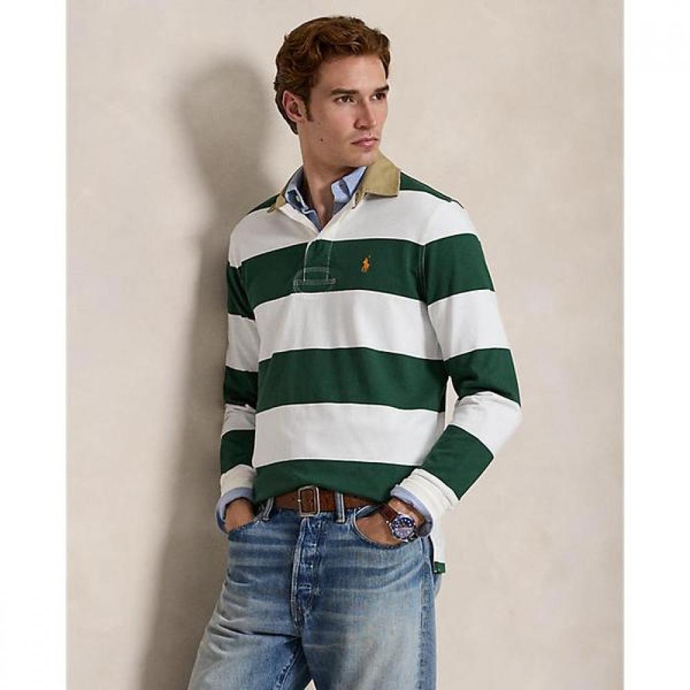 

Polo Ralph Lauren Men S claSSic Fit Khaki Collar Rugby Shirt Mnpokni16824876300 XL