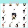Kimetsu no Yaiba Personaje de Dibujos Animados de Anime Llavero Acrílico Colgante para Bolso Accesorios Elegantes Y Duraderos