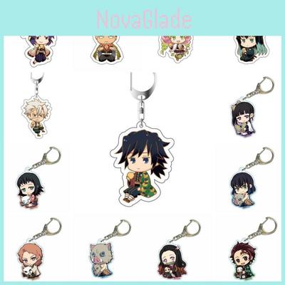 Immersive Demon Slayer Anime Cartoon Character Acrylic Keychain Bag Pendant Accessories Perfect Gift