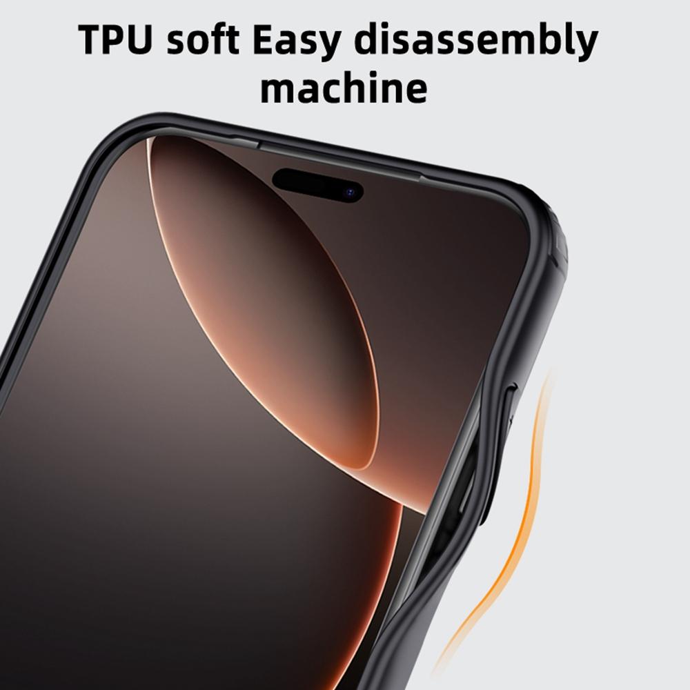 For iPhone 17 Pro Max Case PC + TPU Phone Cover Airbag Protection