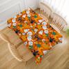 Halloween Pattern Rectangle Tablecloth for Tables Decor Kitchen Dining Reusable Indoor Outdoor Table Cloth Halloween Decorations