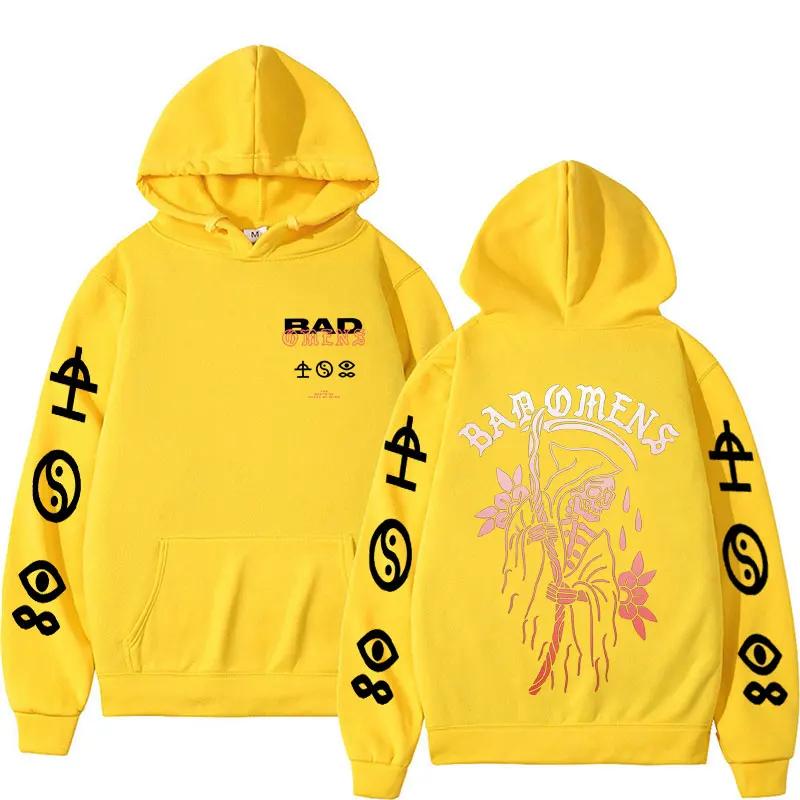 Bad Omens The Concrete Forever Tour Hooded Unisex Harajuku Hip Hop Gothic Sweatshirt Men Casual Oversized Hoodie Streetwear