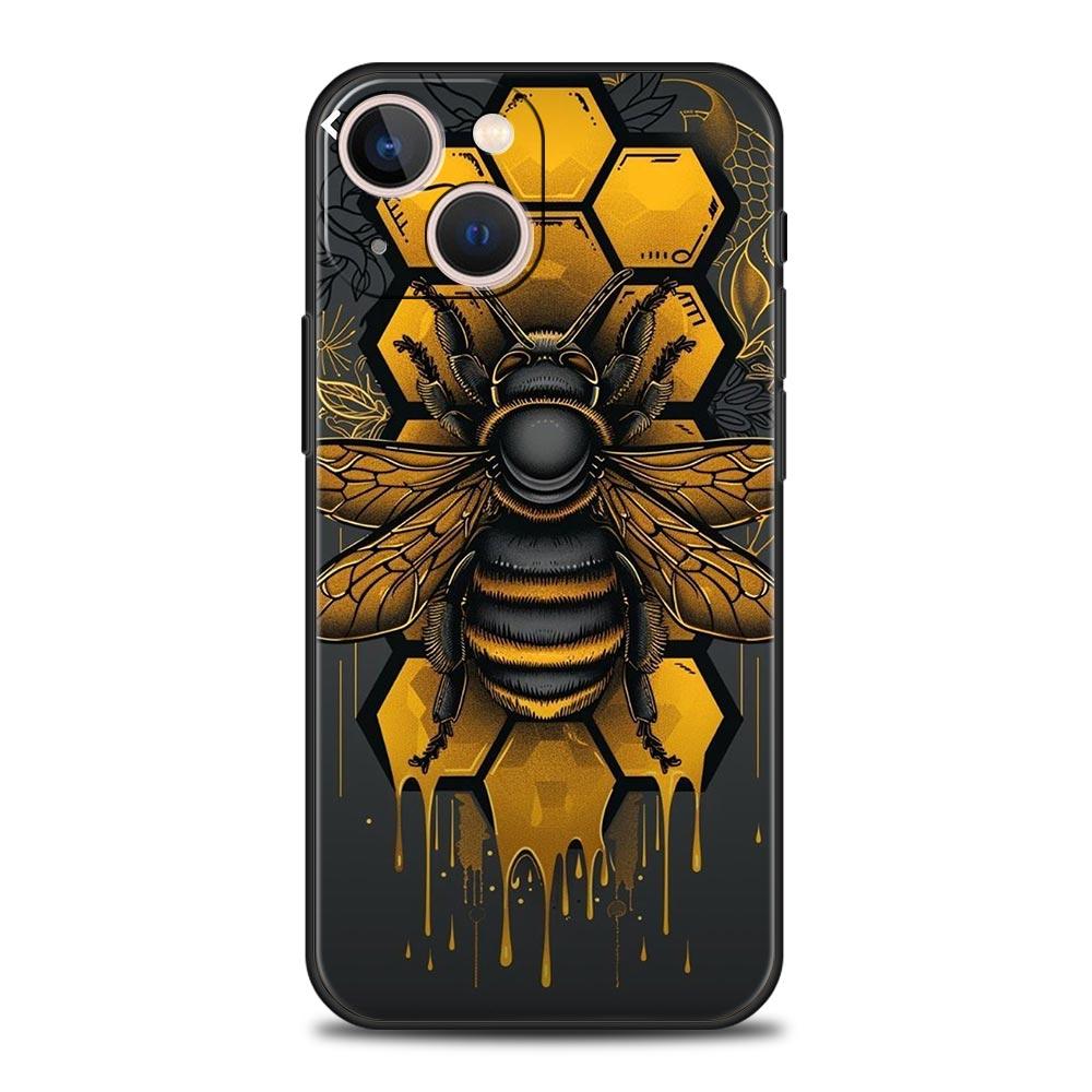 

Honeybee Flower Pattern Phone Case Cover for iPhone 17 16 15 14 13 12 Pro Max 11 Pro Max 17 AIR Plus Shockproof Soft TPU Shell iPhone 17 Air