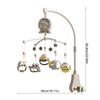 Infant Bedside Music Toy With Ceiling Light Show Auto Spin Mobile Built In Lullabies Wireless Remote For Newborns