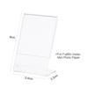 3 Packs 3inches L Shape Acrylic Photo Frame Transparent Mini Stand Compatible with Fujifilm Instax Mini 8 8+ 70 7s 90