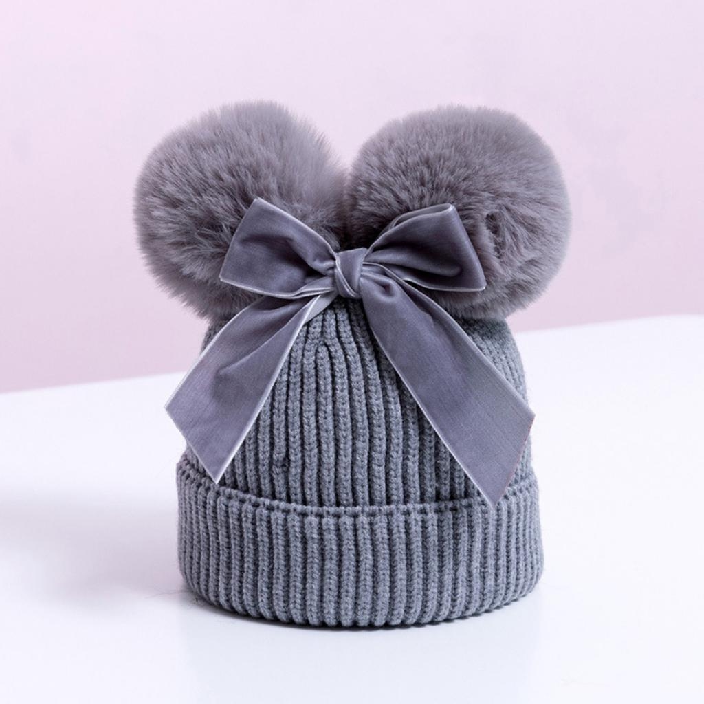 Laço, Touca de Bebê, Gorro de Lã, Boné Infantil, Touca Grossa, Touca para Bebês e Crianças Pequenas, Boné Infantil, Touca de Tricô, Touca Quente
