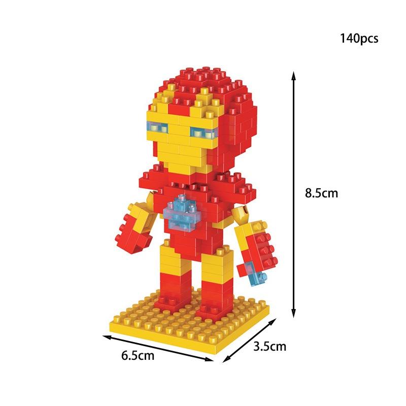 Marvel Spiderman Thor Iron Man Building Block Superhero Figure Kids Toys Gift