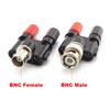BNC Male Female To Dual 4mm Banana Jack Coaxial  Binding Post Cable Video Socket Connector for CCTV Electronic Aviation