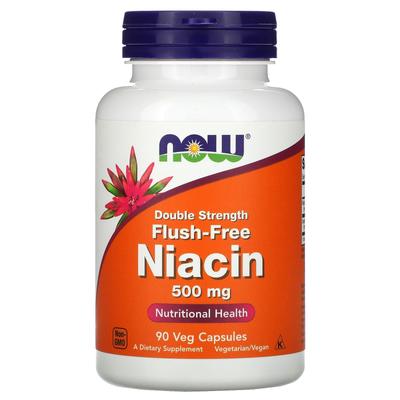 Anti-Flush Niacin, Double Strength, 500Mg, 90 Veggie Caps