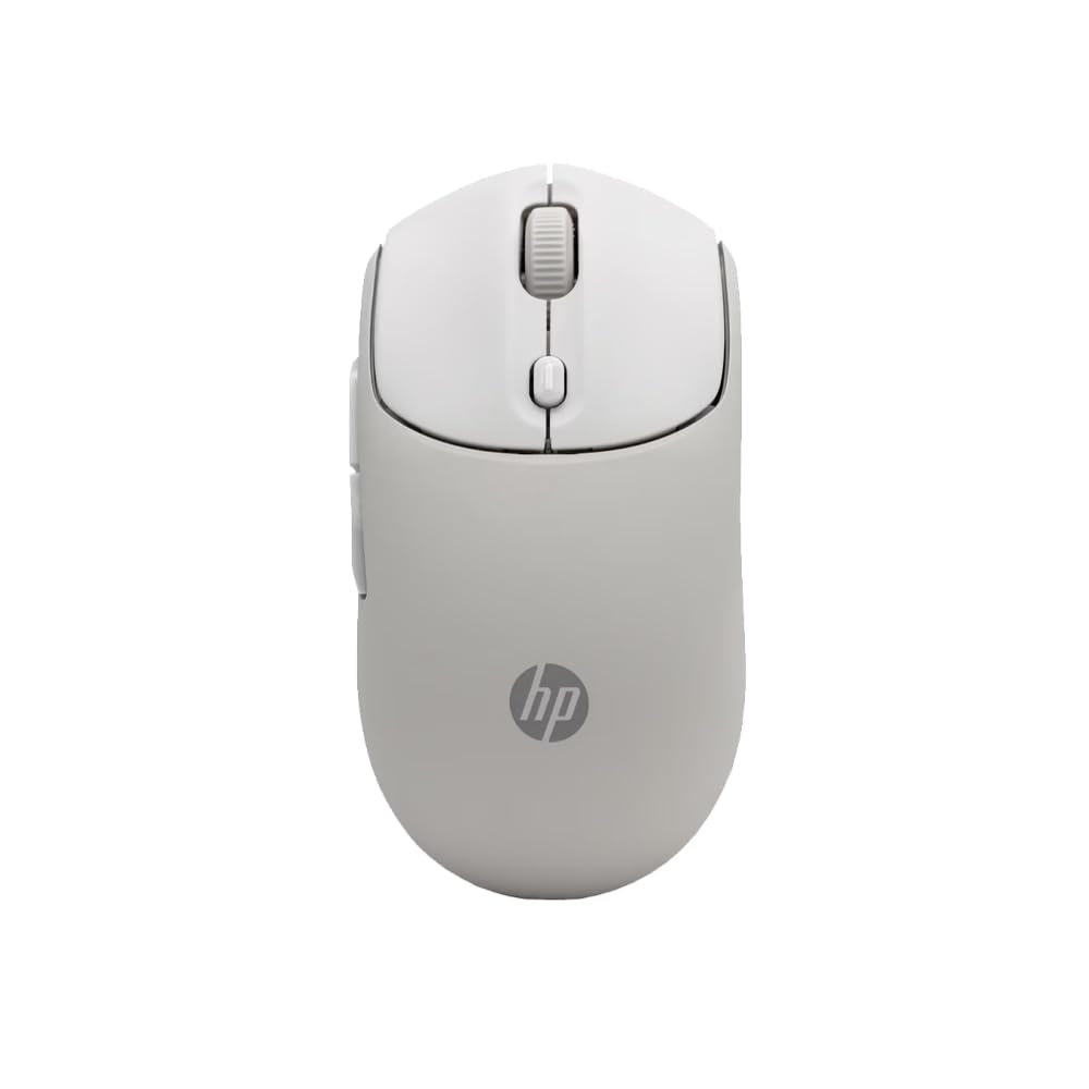 HP 400 Silent Wireless Mouse Bluetooth USB Dongle Sensor up to 6000 Silicone Battery Life up to 24 Ambidextrous Design Maple 2.4GHz Connection,