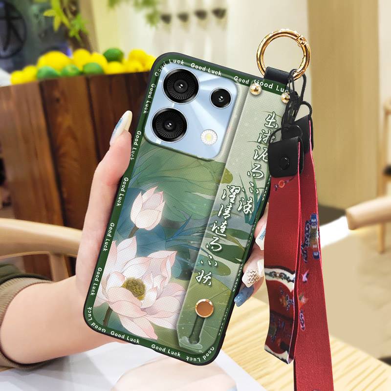 Elderly Lady Durable Phone Case For UMIDIGI G9 5G/Note9 5G For Mom Waterproof Kickstand Phone Holder Ring Back Cover