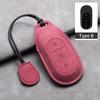 Leather Car Key Case Cover for Leapmotor T03 S01 C11 for 2025 Leapmotor C01 T03 S01 C11 Leap Motor Holder Key Fob Keychain