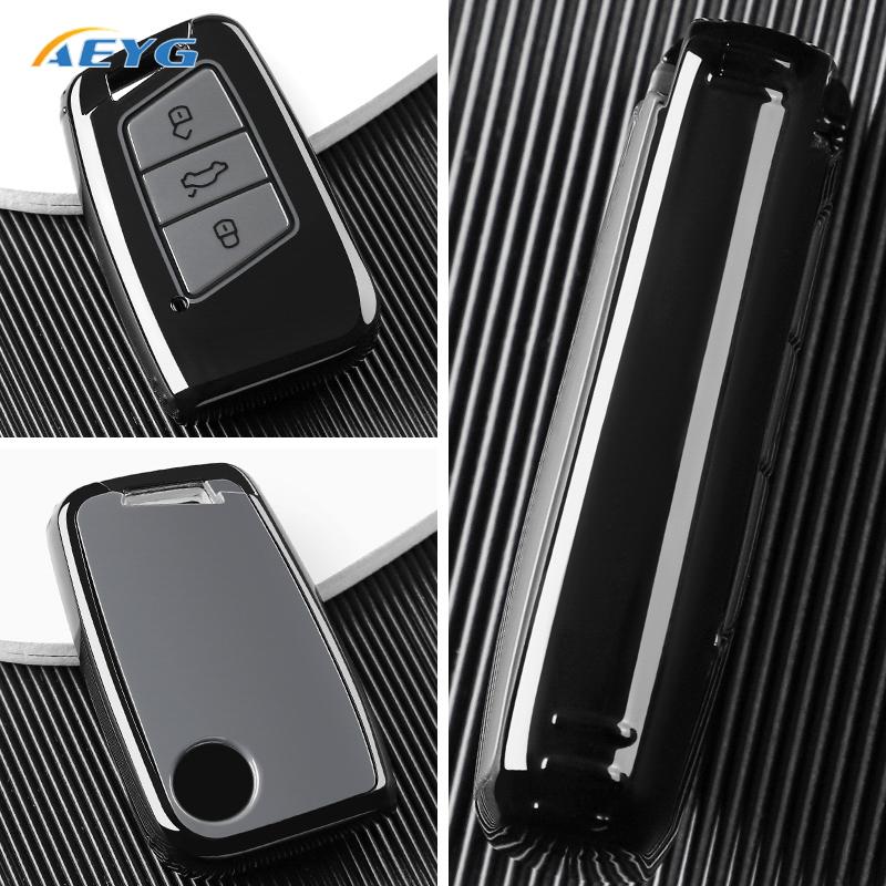 Fashion Soft Tpu Car Smart Key Case Shell Cover For Vw Passat B8 Skoda Kodiaq Superb A7 Protected Holder Keyless Fob Accessories