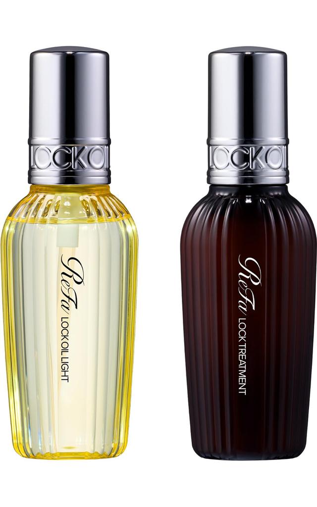 [Official Store Exclusive] ReFa LOCK OIL LIGHT + LOCK TREATMENT SET Shiny Hair Hair Care Hair Milk Styling Oil
