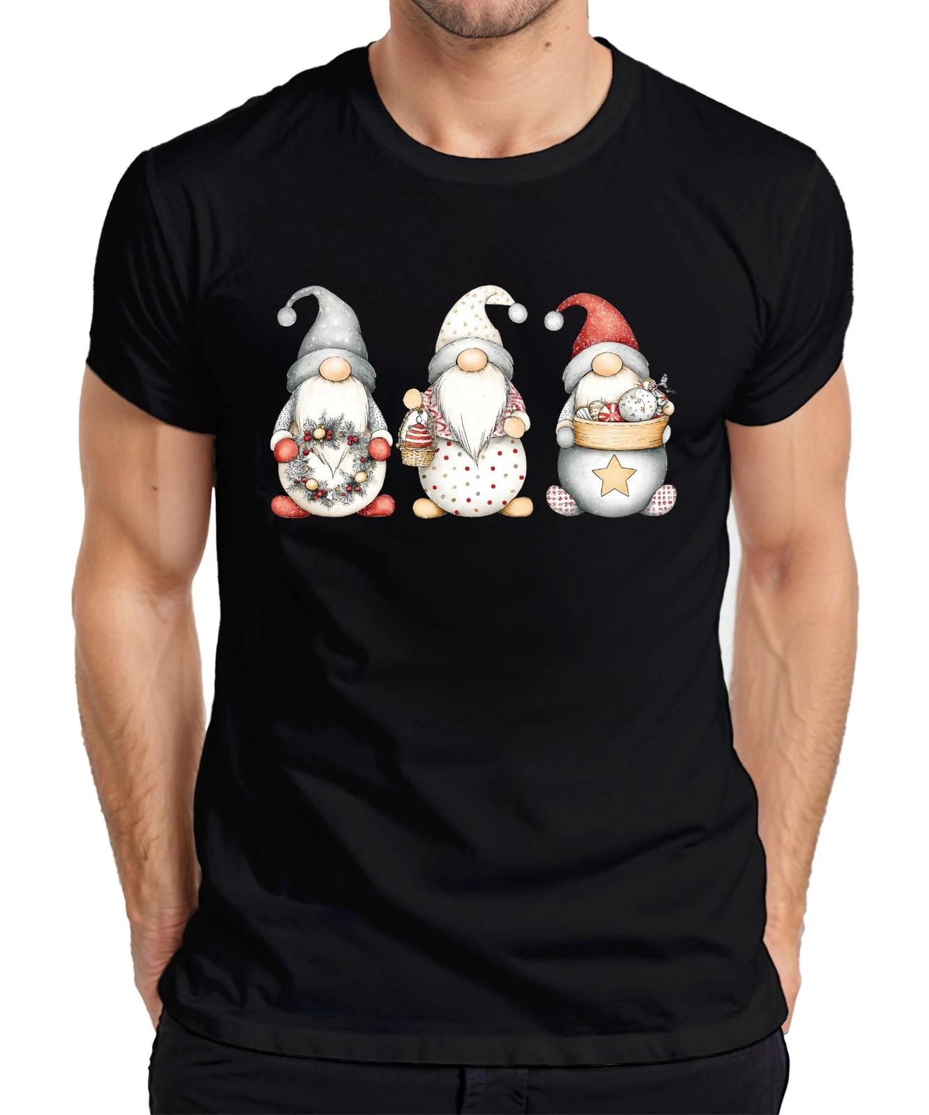 Weihnachtswichtel Gnom Bart niedlich Skandinavisch Weihnachtsdeko Herren T-Shirt XS