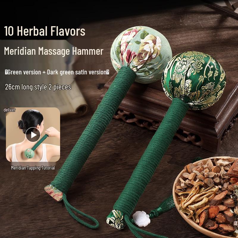 Mugwort Meridian Massage Hammer for Back & Shoulder Tapping