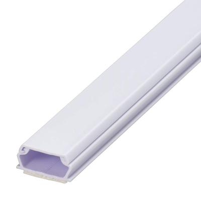 OHM Electric Wiring Cover Cable Cover Cord Cover Wiring Concealer with Double-Sided Tape Molding Protector ABS Molding No. 2 1m White DZ-AMT21-W