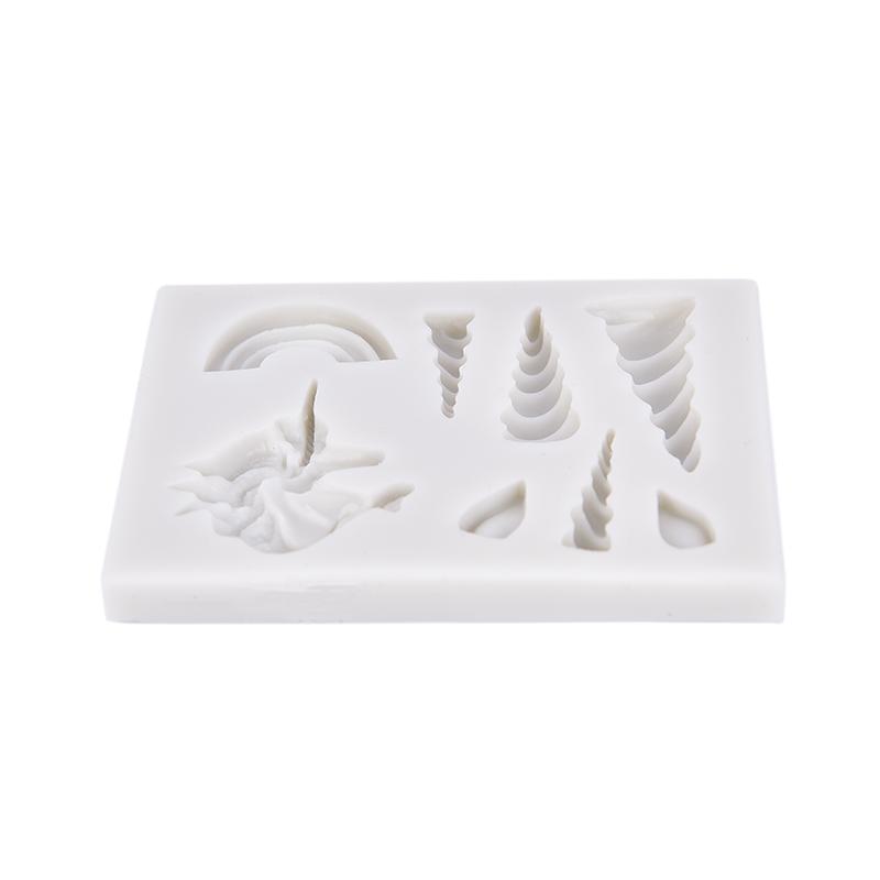 Unicorns Cloud Horn Ear Silicone Mold Decorating Cupcake Gumpaste Fondant Tool