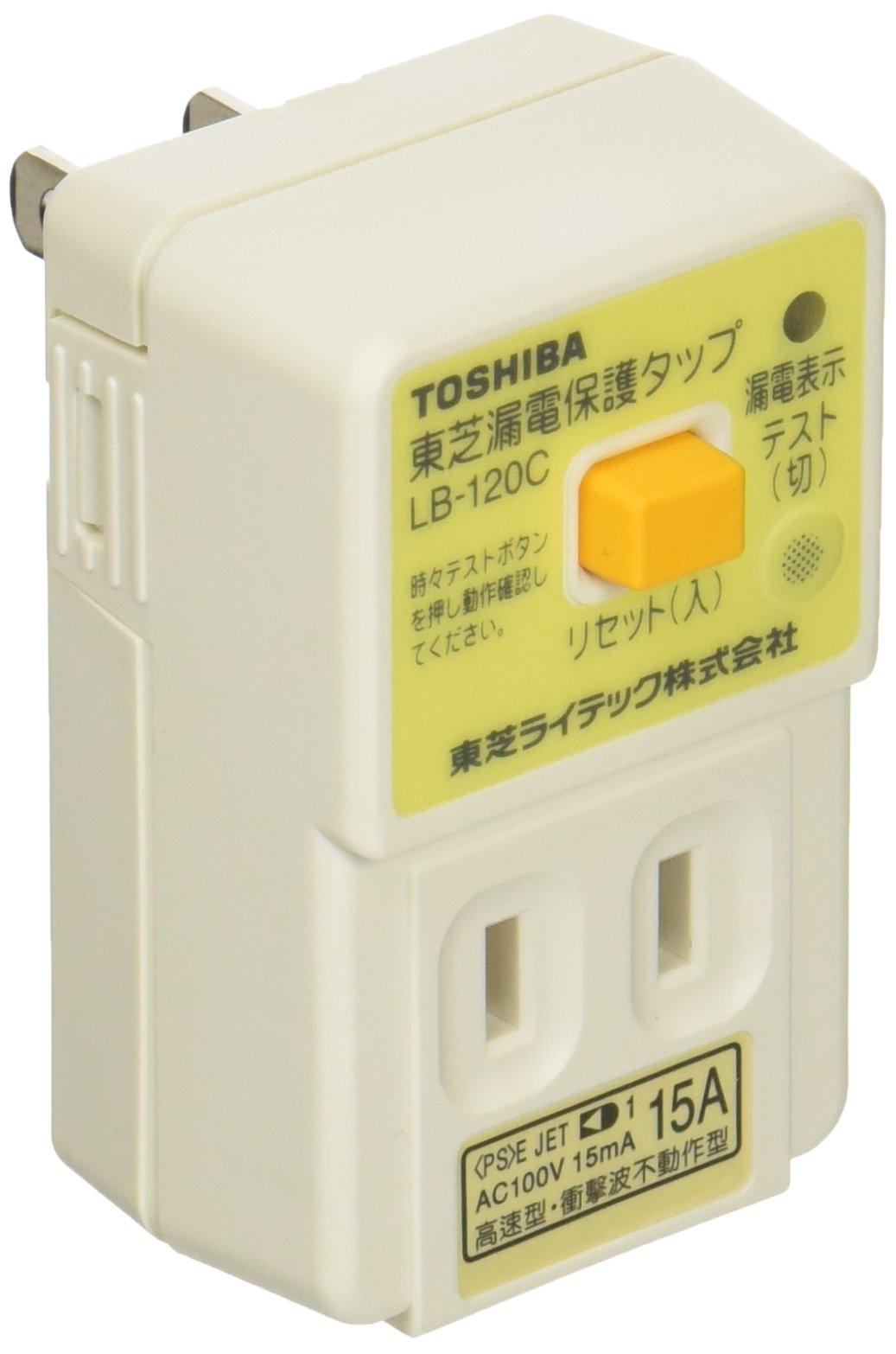 

Toshiba Lighting & Technology LBY-120C Leakage Protection Tap for Residential Electrical Equipment