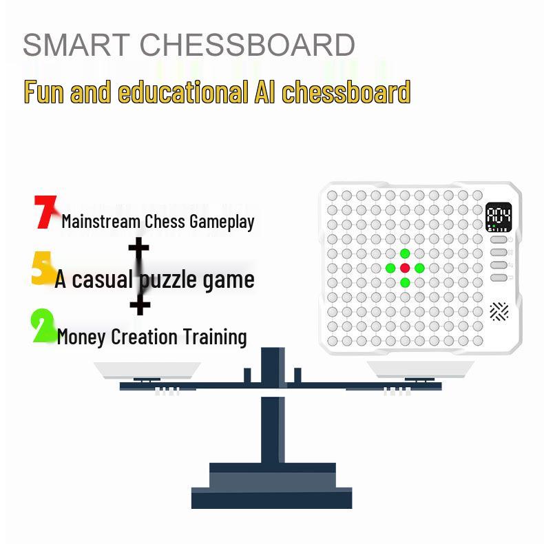 Multifunktionales Smart Go Weiqi Elektronisches Schachbrett: Lernspielzeug für Kinder und Schüler