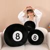 Custom Black 8 Ball Pillows Shape Cushions Logo Covers Decoration Home Sofa Designer Round Throw Pillow