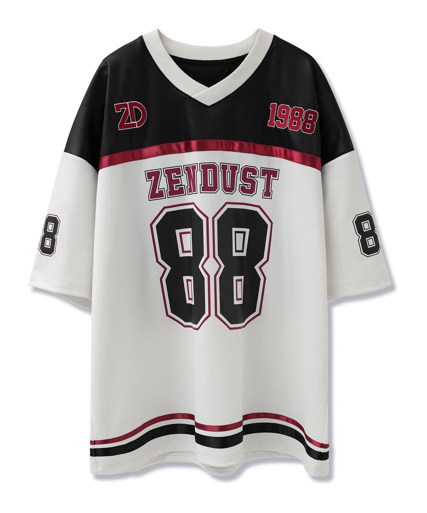 ZENDUST Varsity 88 Football Jersey T-Shirt Black
